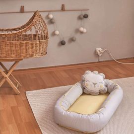 Lion Baby Nest with Pillow - Yellow