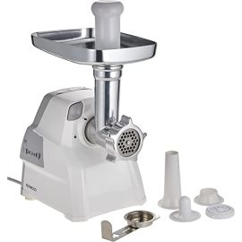  KENWOOD Food Meat Mincer, Grinder, Kebbe Maker, Sausage Maker 2100 W MGP40.000WH White